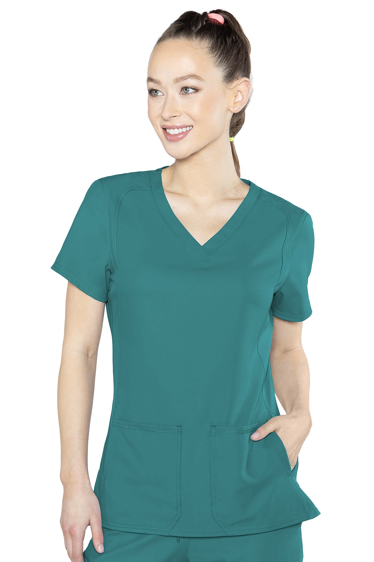 MedCouture Insight Side Pocket Top