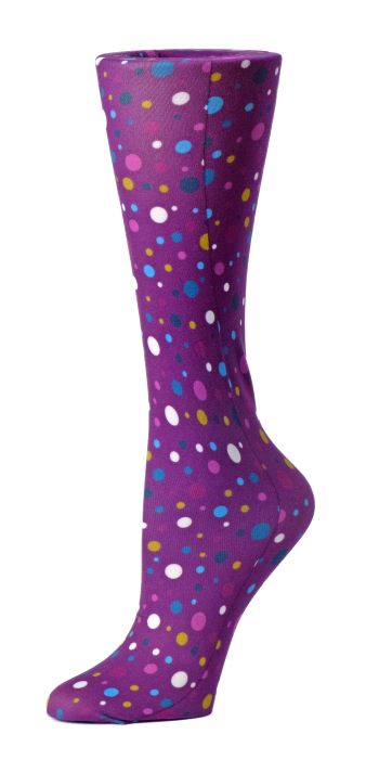 Multi-color Polka Dots Wide Calf